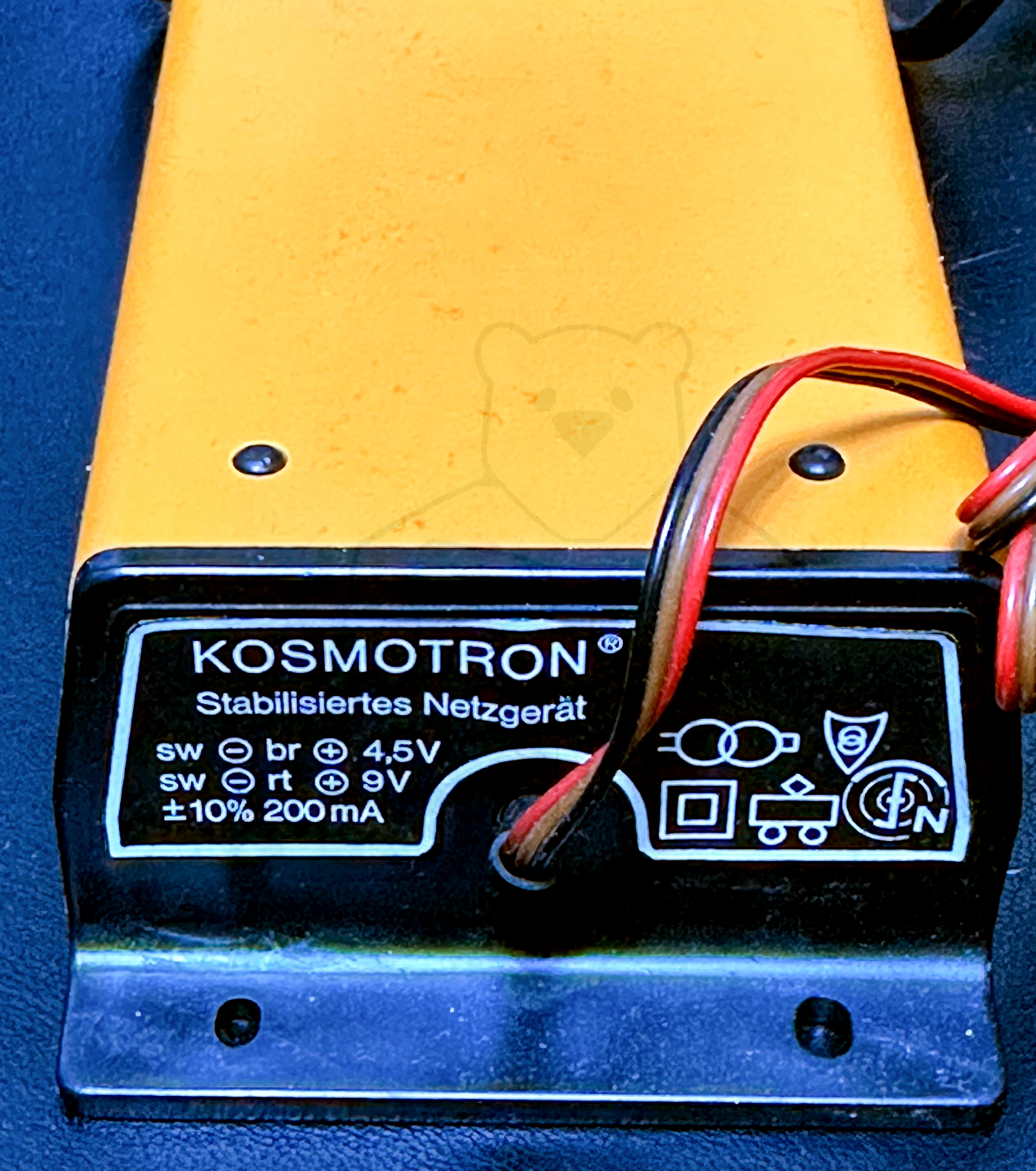 Kosmos Elektronik Kosmotron A Netzteil - Verpackung, Rückseite